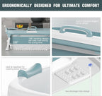 54" Portable Foldable Bathtub - Hot & Ice Bath Spa Barrel