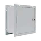 White Steel Specimen Pass-Thru - Medical Grade