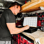 1,275 PC Grade 8 Coarse Thread Bolt & Nut Set w/ Steel Drawer (1/4"-1/2")