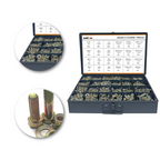 1,275 PC Grade 8 Coarse Thread Bolt & Nut Set w/ Steel Drawer (1/4"-1/2")