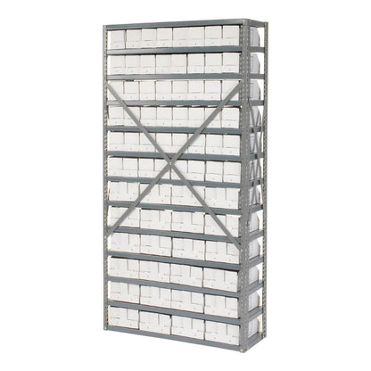 13 Shelves Steel Bin Storage Rack 36L" x 12"W x 73"H w/ 72 Corrugated Bins