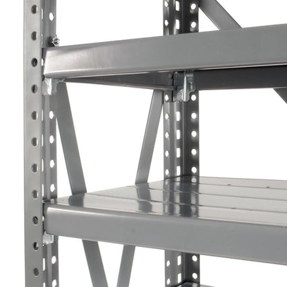 7 Shelves Steel Bin Storage Rack 36L" x 12"W x 39"H w/ 36 Plastic Bins