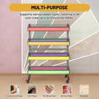 8-Roll Mobile Paper Dispenser - Built-in Cutter