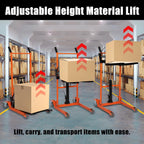 2-in-1 Hydraulic Lift & Stacker - 440 lbs Capacity