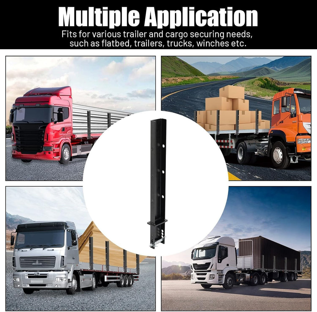 4-Pack 30" Adjustable C-Channel Pipe Stakes