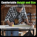 Plasma Cutting Table with Replaceable Slats - 250 lbs Capacity