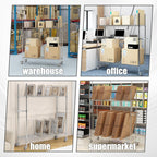 2-Tier Mobile Carton Cart - 8 Adjustable Dividers