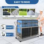 Foldable Folding Chair Dolly - Holds 20+ Chairs