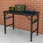 Adjustable Height Folding Welding Table - 1000 lbs Capacity