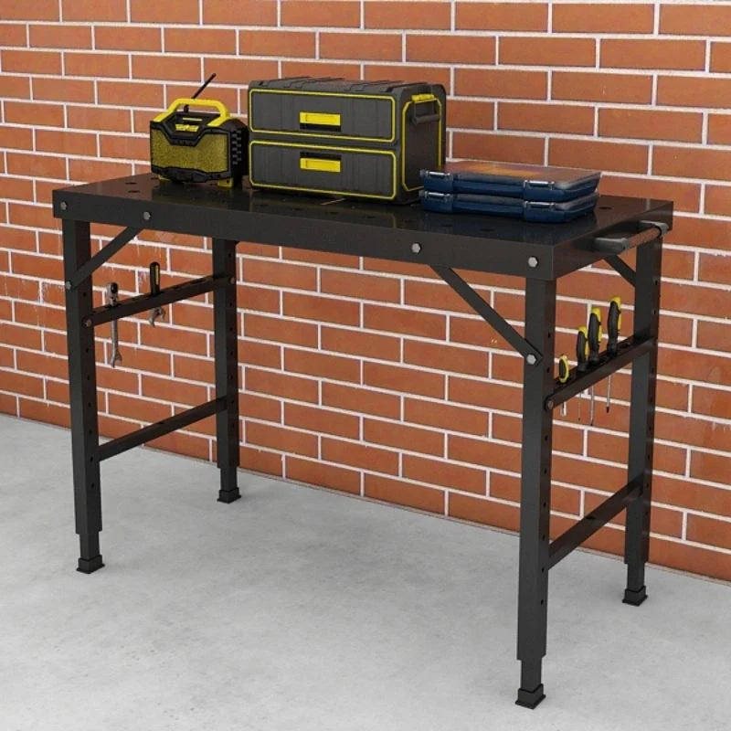 Adjustable Height Folding Welding Table - 1000 lbs Capacity