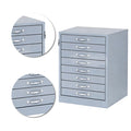 18"W x 18"D x 24"H Extra-Deep 8-Drawer Steel Cabinet for Small Parts