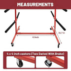 Mobile Bumper Storage Rack - 8 Pairs of Arms