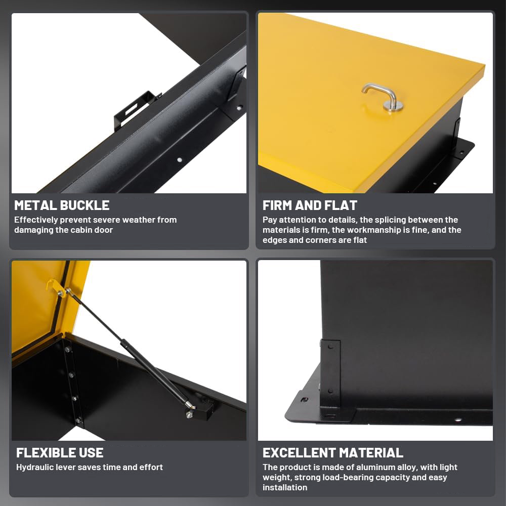 37" x 36" Roof Access Hatch - Powder Coated Steel