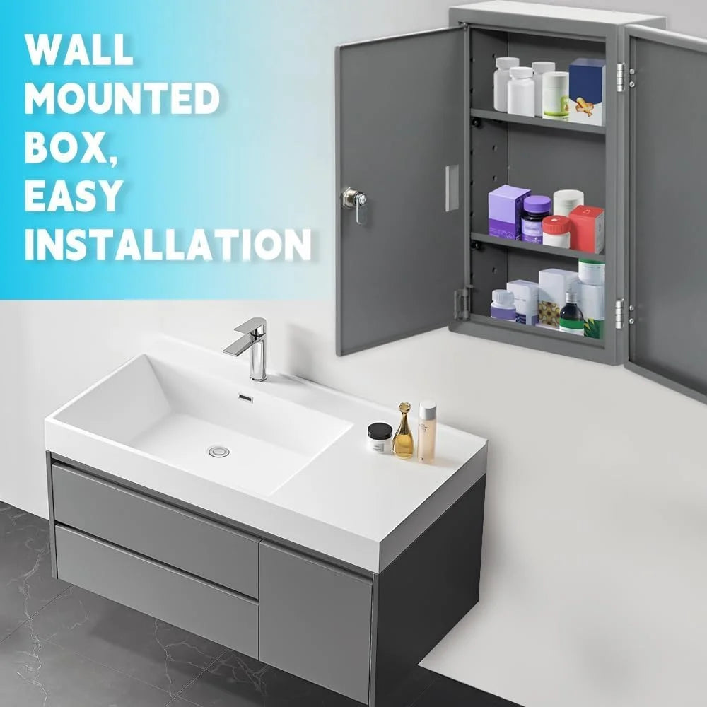 Locking Narcotics Safe - Double Door Security