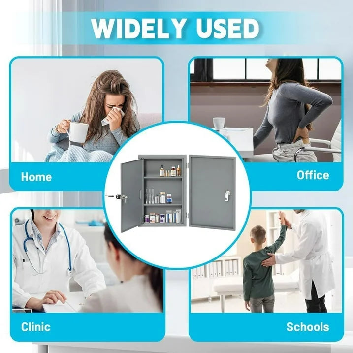 Locking Narcotics Safe - Double Door Security