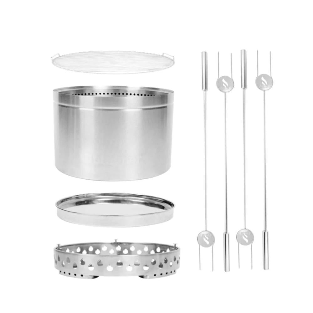 Smokeless 26" Premium Bundle (Fire Pit & Grill & Sticks)